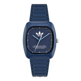 adidas Retro Wave Two Blauw Quartz Horloge - unisex - Horloges - Blauw - ONE Size - Accessoires