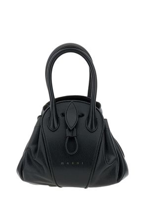 Marni Black Tulipea Small Leather Bag