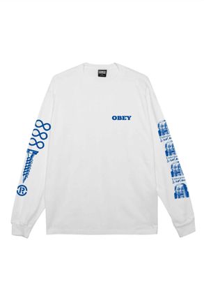 Obey Clothing Mens Underground Disorder Tee In Pigment Vintage White