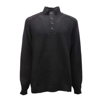 Officina36 Turtlenecks, male, Black, Size: 2XL Cufr305 Sweater