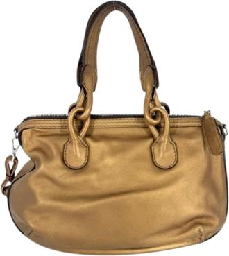 Loewe Pre-owned Handbag- Shoulder Bag - Dames - Vintage Handtas - Bruin - ONE Size - Leer - Vintage