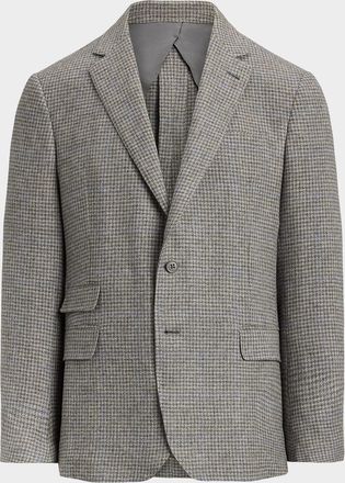 Ralph Lauren Purple Label Mens Houndstooth Two-Button Sport Coat