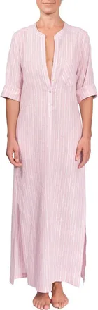 Everyday Ritual Tracey Cotton Caftan in Pink Lurex at Nordstrom, Size X-Small