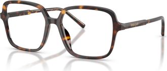 Dolce & Gabbana 55mm Square optical glasses in Tortoise at Nordstrom