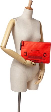 Chanel Clutches - 2016-2017 Medium Printed Lambskin Cuba La Habana O - Gr. unisize - in Rot - für Damen