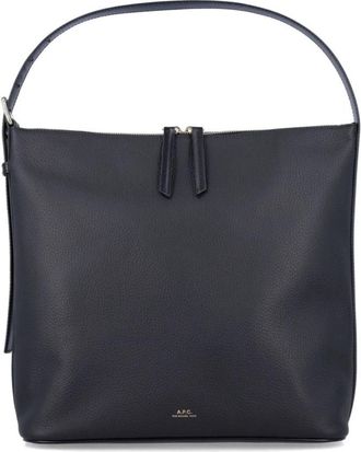 A.P.C. Vera Schoudertas - Dames - Handtassen - Zwart - ONE Size - Leer - Tassen