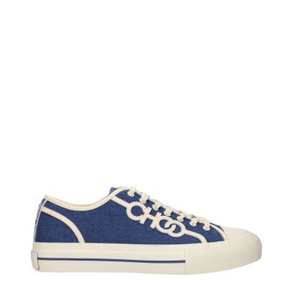 Jimmy Choo London Fenix Herrens Sneakers Blau/Jeansstoff