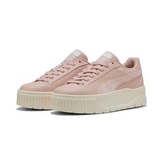 Puma Sneaker PUMA KARMEN II CRAFTED FLOWERS, Damen, Gr. 40,5, rose quartz, puma wei&szlig;, Synthetik, Schuhe Sneaker