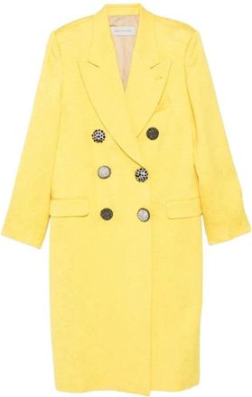 Dries Van Noten Jassen, Dames, Geel, S, Cappotto
