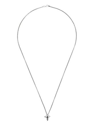 Rosa Maria Collana in argento sterling con diamanti - Nero