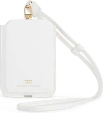 Elisabetta Franchi unisex, Accessoires, Wit, Maat: ONE Size Leer