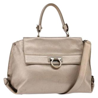 Ferragamo Borsa Pre-owned in pelle - - Pre-owned - Donna - Beige - ONE SIZE