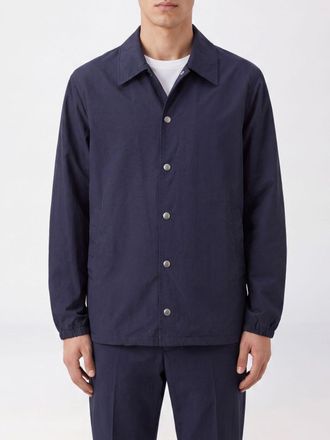 Dries Van Noten Giacca a camicia in tessuto tecnico con polsini elasticizzati
