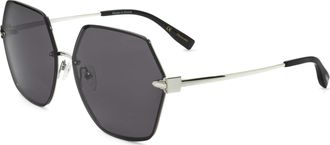 Trussardi Womens 62mm Palladium Sunglasses