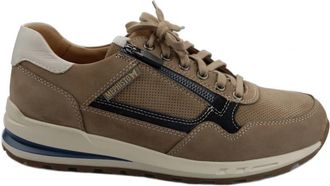 Mephisto Stijlvolle Bradley Sneaker voor Heren - Heren - Sneakers - Beige - 44 EU - Leer - Schoenen