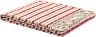 Lanerossi Plaid IBIZA - Burdeos / Beige, 130x170
