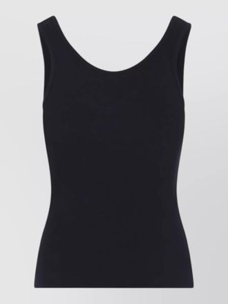 Ralph Lauren Collection ellis tank scoop neck ribbed top
