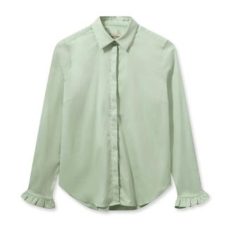 Mos Mosh MOS Mosh, Dames, Blouses & Shirts, Groen, Maat: XS Katoen