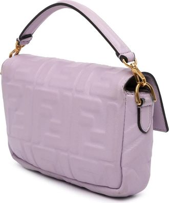 Fendi Hobo Bags - 2010-2025 Mini Zucca Embossed Leather Baguette Sat - Gr. unisize - in Orange - für Damen