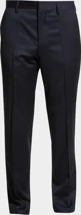 BOSS Men & apos;s Genesis Slim-Fit Wool Trousers, Black