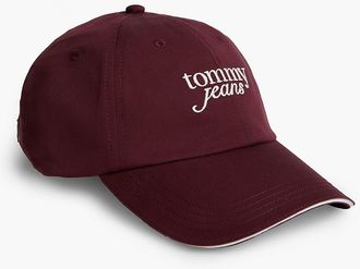 Tommy Hilfiger Womens Tommy Jeans Embroidered Baseball Cap - Rosewood Brown