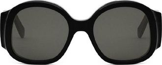 Celine CL40305U Logo-Embellished Acetate Sunglasses - Black