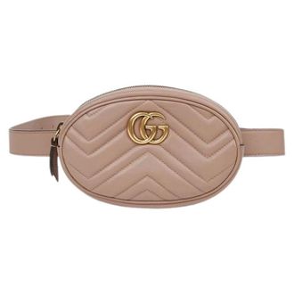 Gucci Pre-owned Belt Bags, female, Beige, Size: ONE SIZE Pre-owned GG Marmont Belt Bag 85