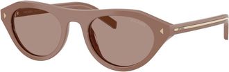 Prada PR B15S Zonnebrillen - unisex - Zonnebrillen - Bruin - 51 MM - Accessoires