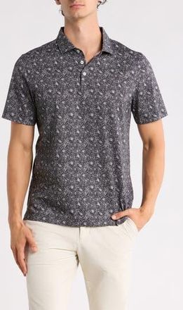 Bugatchi Short Sleeve Polo in Black at Nordstrom Rack, Size Xxx-Large