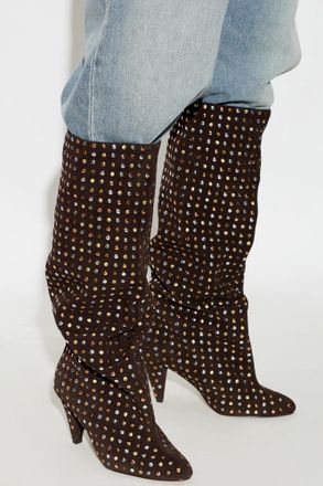 Kurt Geiger Heeled Boot Lambeth, Womens, Brown