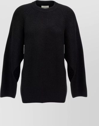 Loulou Studio crew neck knitted sweater with relaxed fit
