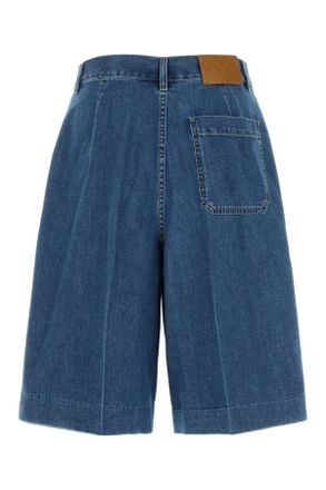 Bottega Veneta Mens Denim Bermuda Shorts Blue Cotton Bermudas