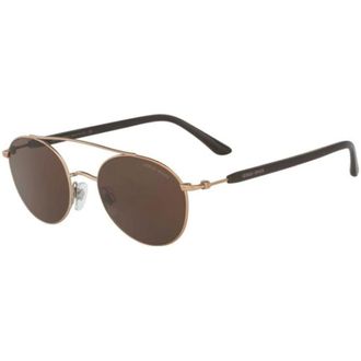Giorgio Armani Sunglasses, unisex, Brown, 50 MM, Round Metal Sunglasses