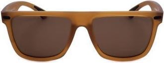 Lotto 52mm Square Sunglasses in Beige Trasparent at Nordstrom