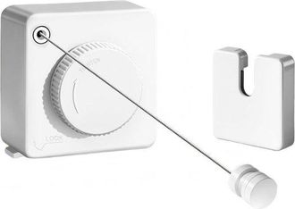 No Brand Tendedero De Pared Extensible - Fabricado En Acero Inoxidable, No Se Deforma - Ajustable Hasta 4,8 Metros - Apto Para Uso Interior Y Exterior - Blanco