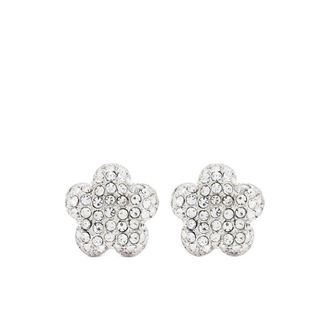 Marc Jacobs Daisy Pav&eacute; Stud Oorbellen - Dames - Oorbellen - Grijs - ONE Size - Accessoires