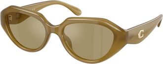 Coach HC8433U CBY77 590230 Womens Sunglasses Green Size 52