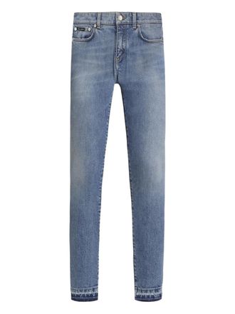 Dolce & Gabbana frayed-hem jeans - Blue