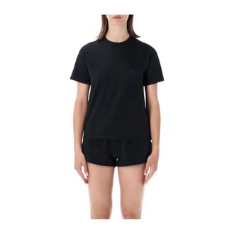 Fear of God Klassiek T-shirt met korte mouwen - Dames - Tops - Zwart - Maat: L Katoen