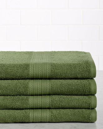 Superior Set Of Four Eco-Friendly Bath Cotton Towels