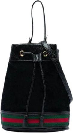 Gucci Pre-owned Ophidia Bucket Bag - Dames - Vintage Tas - Zwart - ONE Size - Leer - Vintage
