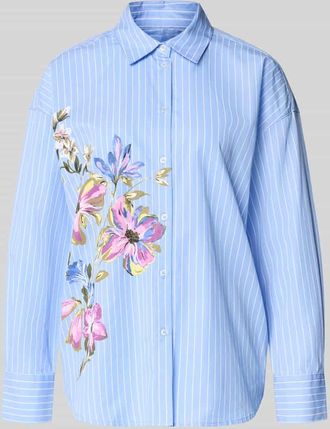 Fynch-Hatton Fynch-Hatton Regular Fit Hemdbluse mit Kentkragen in Hellblau, Gr&ouml;&szlig;e 48