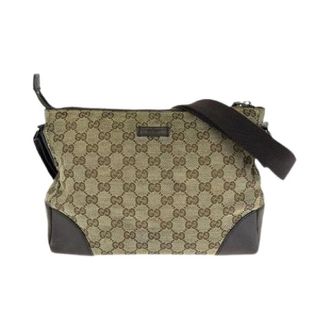 Gucci Pre-owned Cross Body Bags, male, Brown, Size: ONE SIZE Pre-owned GG Canvas Shoulder Bag