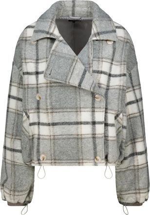 Monari Giacca a Quadri - - Jackets - Donna - Grigio - S