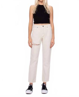 Hidden Jeans Tracey Straight Jeans In Cream