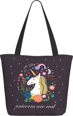AOOEDM Unicorns Are Real Ladies Shopping Bag 13x11x7in.The Perfect ValentineS Day Gift.It Is The Best ValentineS Day Gift For Mom, Daughter, Wife,Etc