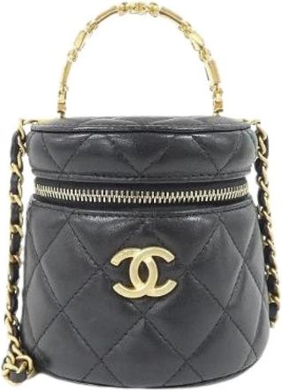 Chanel Bolso de Hombro de Piel de Cordero Pre-owned - Pre-owned - Mujer - Negro - ONE SIZE