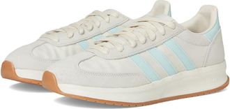 adidas Run 70s 2.0 Womens Running Shoes Wonder White/Semi Flash Aqua/Off White : 7.5 C - Medium, Suede/Textile