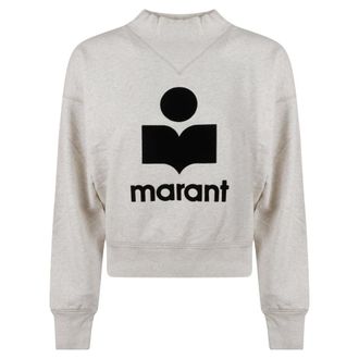 Isabel Marant Moby Sweatshirt - Dames - Sweatshirts - Beige - 2XS - Katoen - Hoodies & sweatvesten