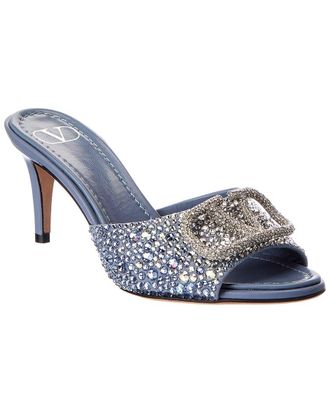 Valentino Vlogo Signature 70 Suede Sandal